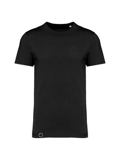 T-Shirt aus Bio-Baumwolle mit Ton in Ton Logo vorne und hinten