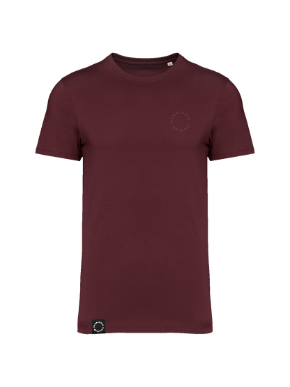 T-Shirt aus Bio-Baumwolle mit Ton in Ton Logo vorne und hinten