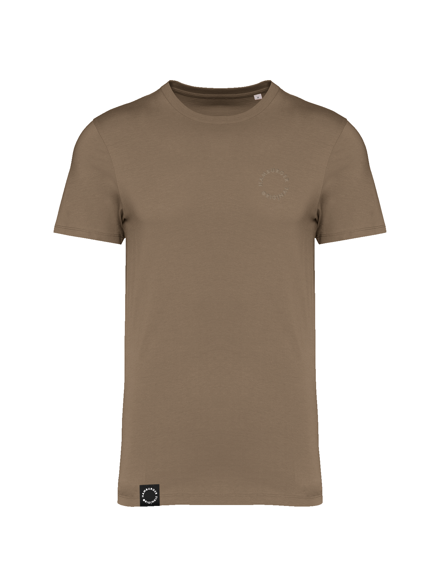 T-Shirt aus Bio-Baumwolle mit Ton in Ton Logo vorne und hinten