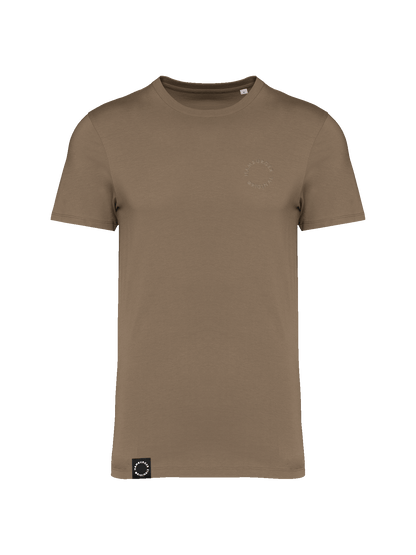 T-Shirt aus Bio-Baumwolle mit Ton in Ton Logo vorne und hinten