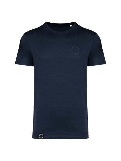 T-Shirt aus Bio-Baumwolle mit Ton in Ton Logo vorne und hinten