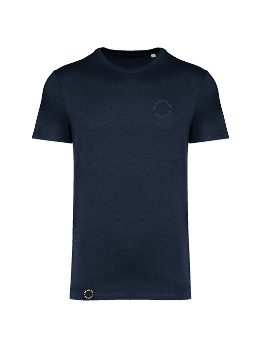 T-Shirt aus Bio-Baumwolle mit Ton in Ton Logo vorne und hinten