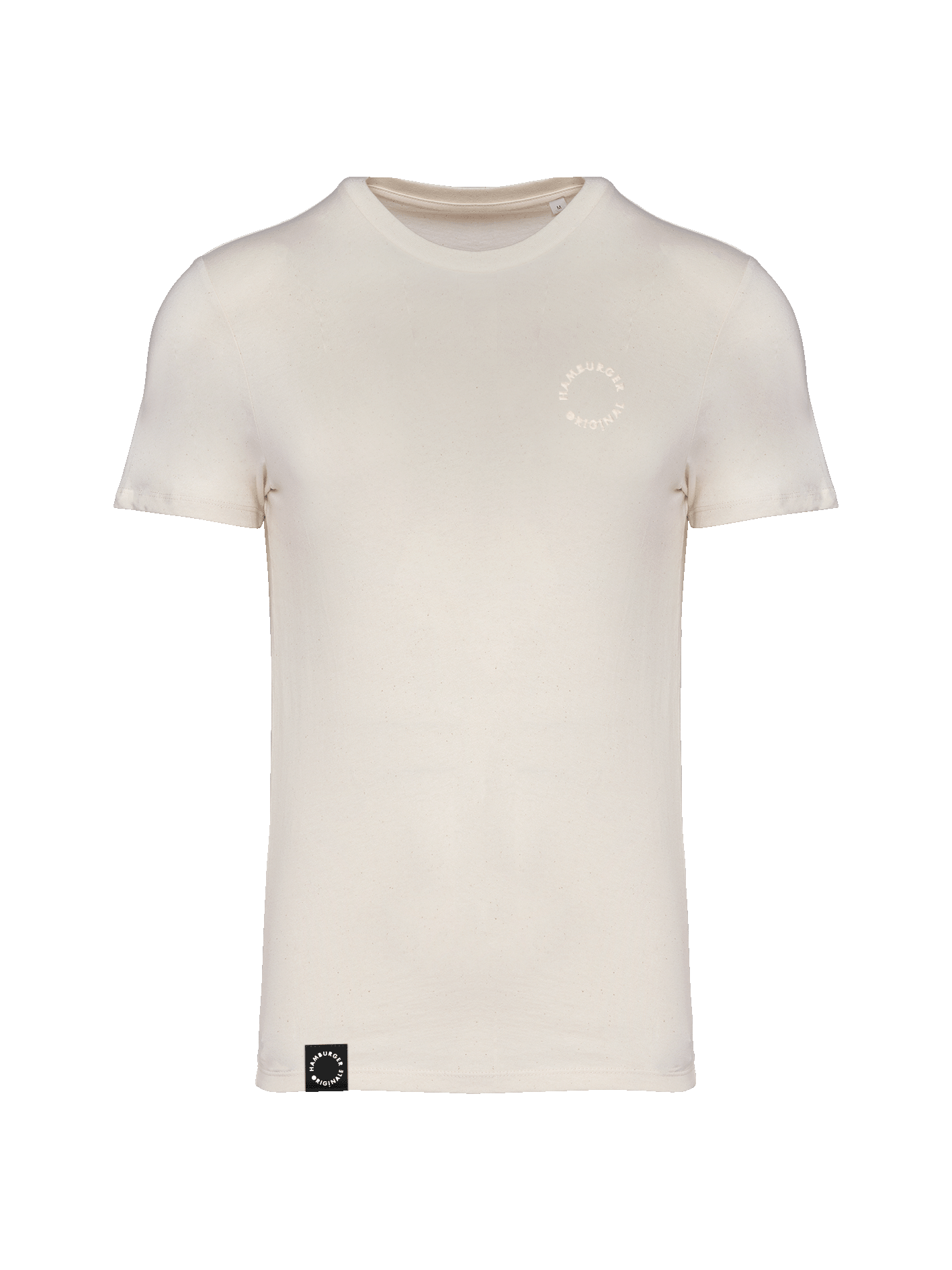 T-Shirt aus Bio-Baumwolle mit Ton in Ton Logo vorne und hinten