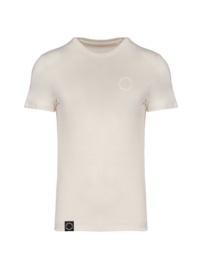 T-Shirt aus Bio-Baumwolle mit Ton in Ton Logo vorne und hinten