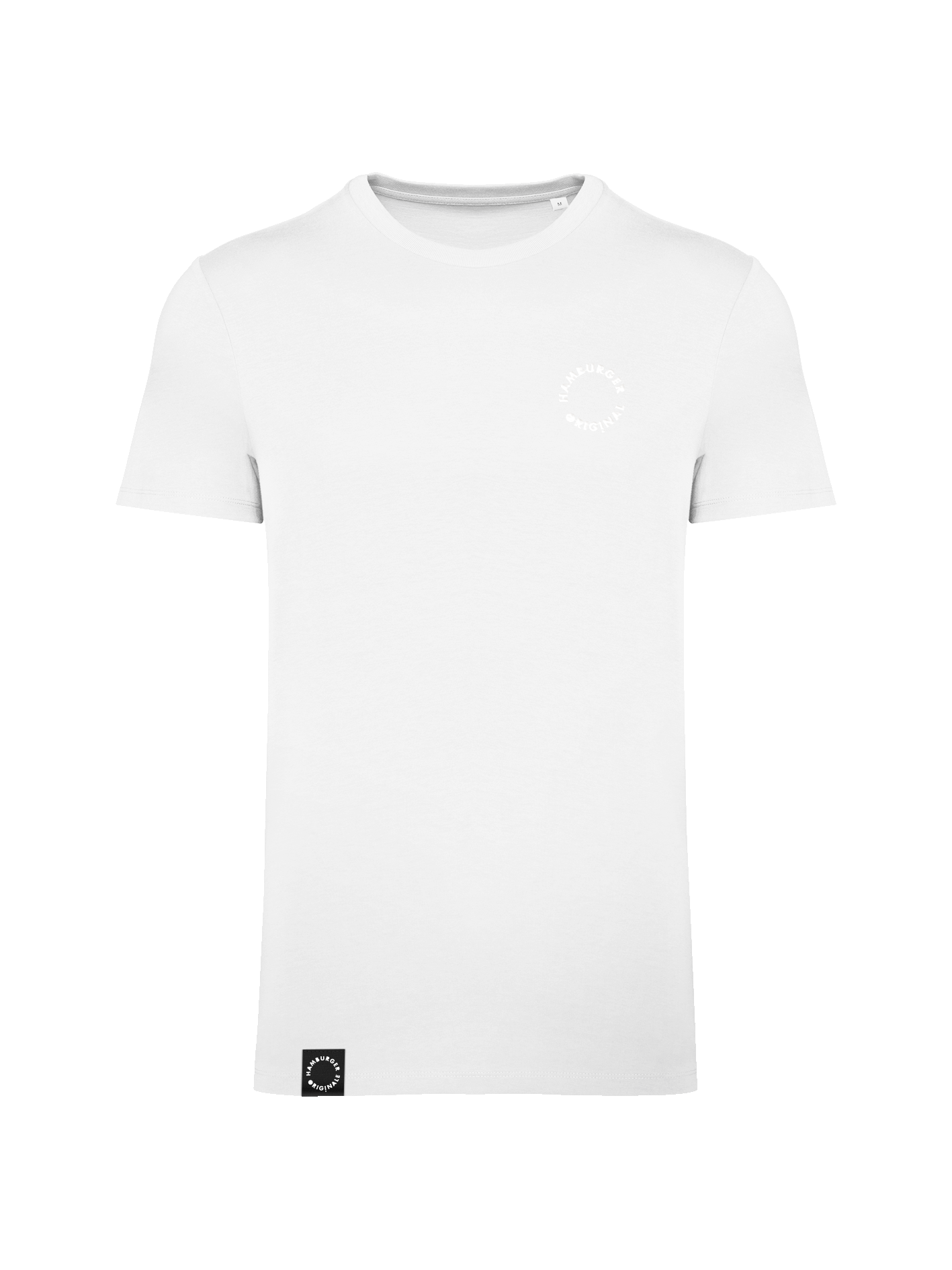 T-Shirt aus Bio-Baumwolle mit Ton in Ton Logo vorne und hinten