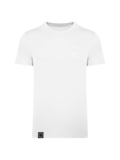 T-Shirt aus Bio-Baumwolle mit Ton in Ton Logo vorne und hinten