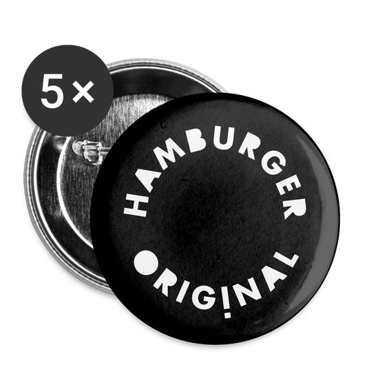 HAMBURGER ORIGINAL - Buttons mittel 32 mm (5er Pack) - weiß